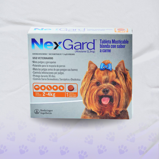 Imagen de Nexgard S UNIDAD (2-4 kg) Naranja