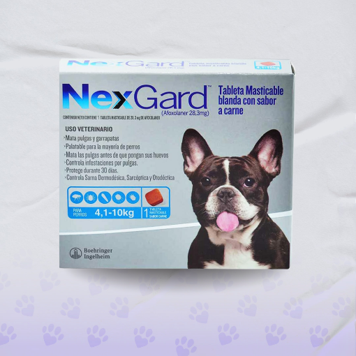 Imagen de Nexgard M UNIDAD (4.1-10 kg) Azul