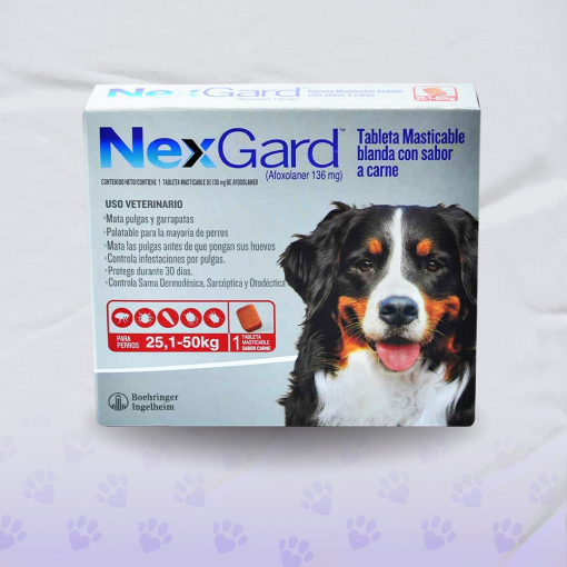 Imagen de Nexgard XL UNIDAD (25.1-50 kg) Rojo