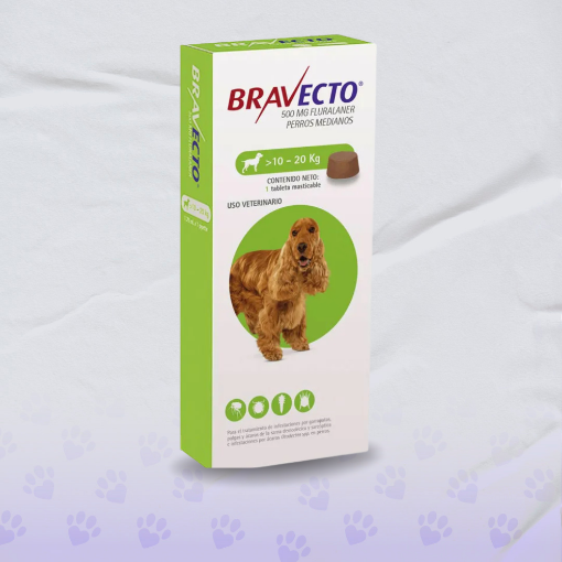 Imagen de Bravecto 3M 500 Mg 10-20 kg